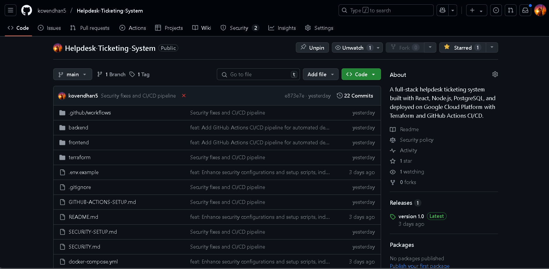 Helpdesk Ticketing System